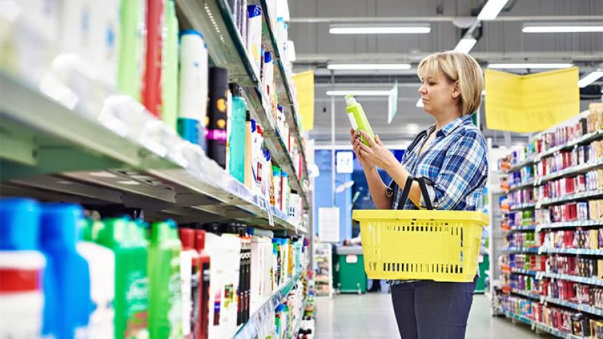 hair care aisle of products