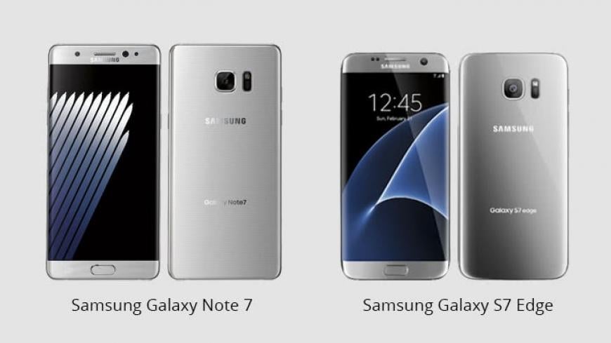 Samsung Galaxy Note 7 and S7 Edge